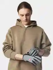Серый перчатки спортивные сенсорные