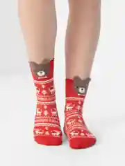 Багровый носки новогодние