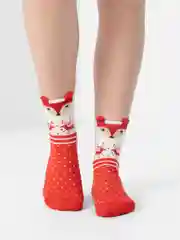 Алый носки новогодние