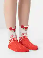 Алый носки новогодние