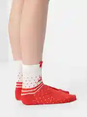 Алый носки новогодние