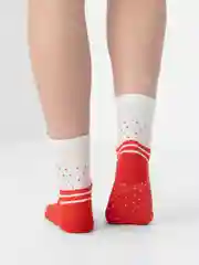 Алый носки новогодние