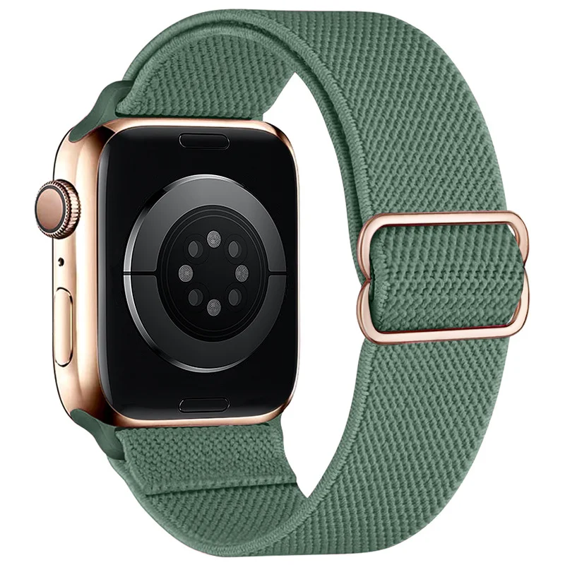 Зелёный хаки нейлоновый ремешок для Apple Watch