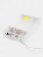 Белый гирлянда новогодняя светодиодная Бисер, LED, на батарейках