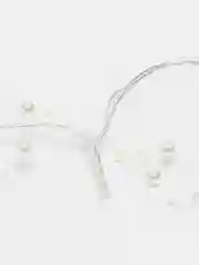 Белый гирлянда новогодняя светодиодная Бисер, LED, на батарейках