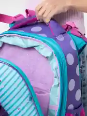 Рюкзак Hatber ERGONOMIC, школьный ранец, 2 отделения, для девочек