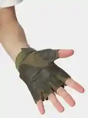 Зеленый перчатки тактические беспалые
