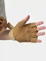 Бежевый перчатки тактические беспалые