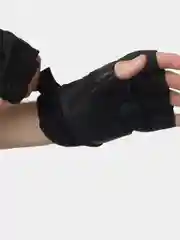 Черный перчатки тактические беспалые