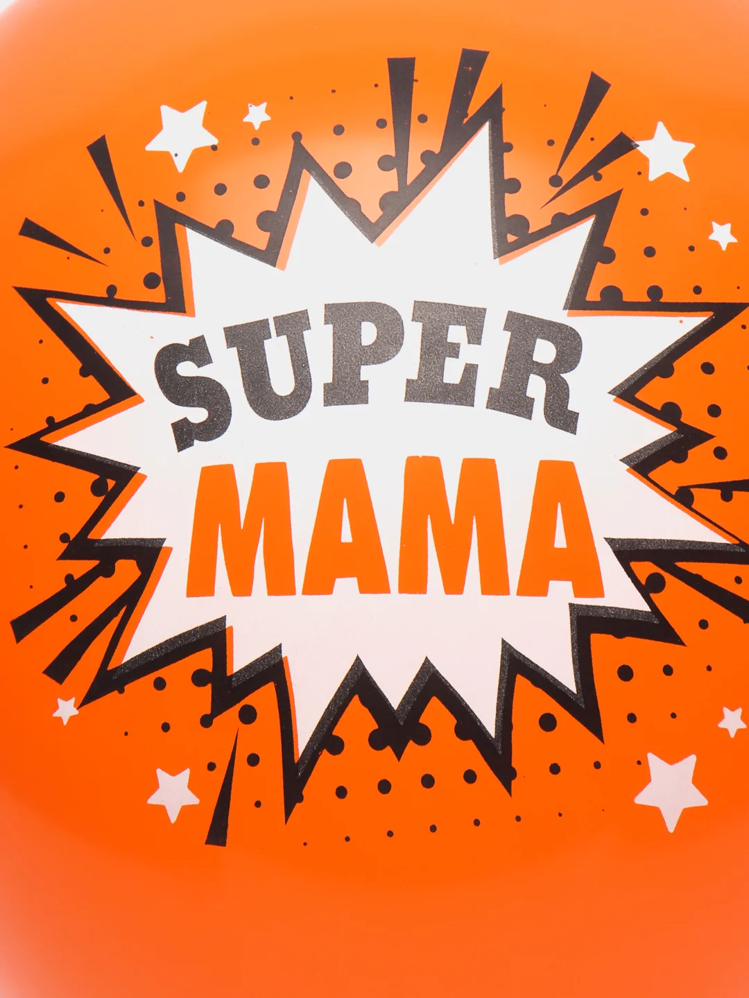 Оранжевый воздушные шары "SUPER мама"
