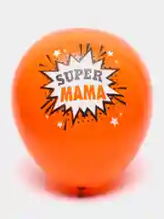 Оранжевый воздушные шары "SUPER мама"