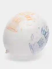 Белый воздушные шары  С Днем рождения...