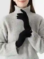 Черный перчатки