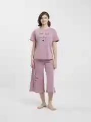 Пастельно-коралловый женский домашний костюм