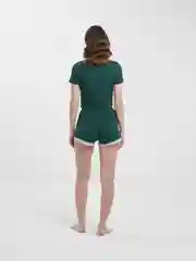 Зелёный хаки пижама женская, с шортами