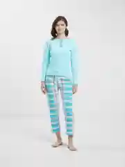 Бирюзовый пижама женская Lentex Мари