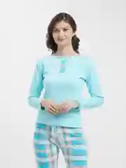 Бирюзовый пижама женская Lentex Мари