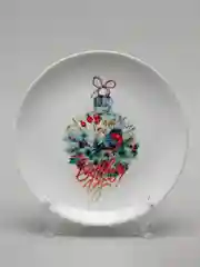 Тарелка CoolPodarok "С Новым годом! Шарик со снегирем"