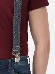 Серый подтяжки мужские