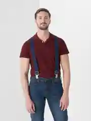 Серый подтяжки мужские