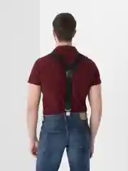 Черный подтяжки мужские
