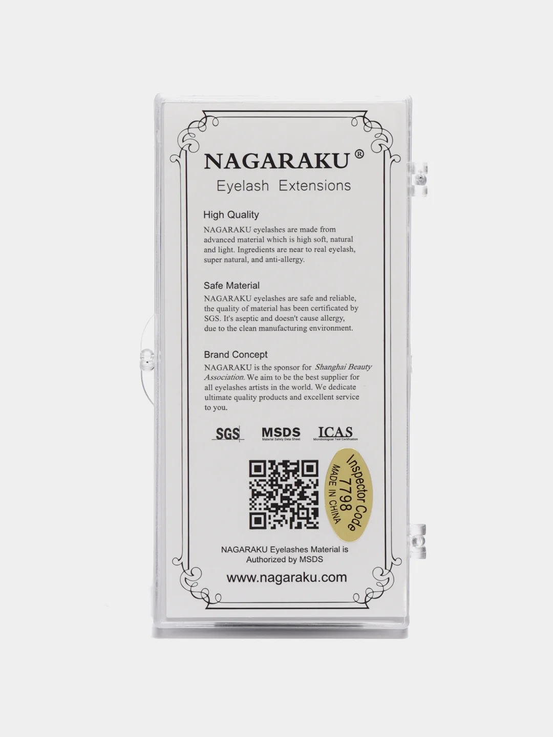 Ресницы для наращивания NAGARAKU, MIX изгибы L, Черные