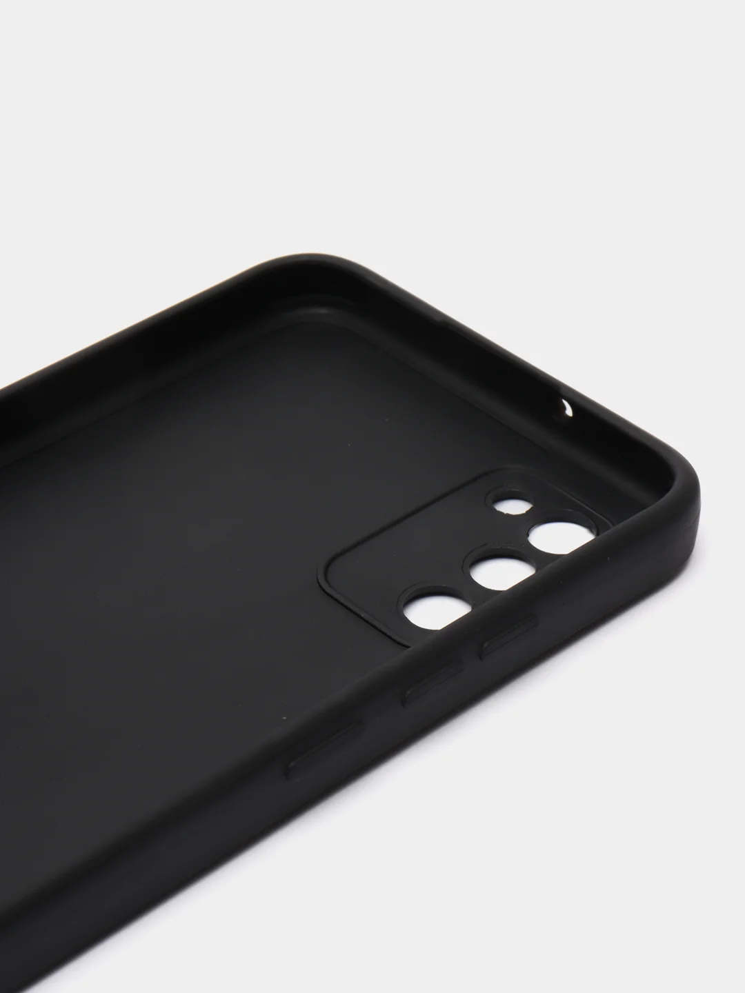 Тёмно-коричневый чехол силиконовый с принтом и защитой камеры для Samsung Galaxy A02s (самсунг)
