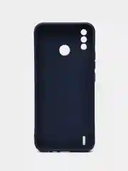 Терракотовый чехол силиконовый с принтом и защитой камеры для Tecno Spark 6 Go