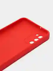 Алый чехол силиконовый с принтом и защитой камеры для  Samsung Galaxy A02s (самсунг)