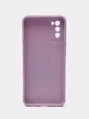 Бежевый чехол силиконовый с принтом и защитой камеры для  Samsung Galaxy A02s (самсунг)