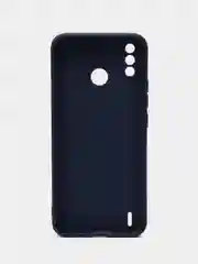 Серый чехол силиконовый с принтом и защитой камеры для Tecno Spark 6 Go