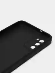 Серый чехол силиконовый с принтом и защитой камеры для  Samsung Galaxy A02s (самсунг)