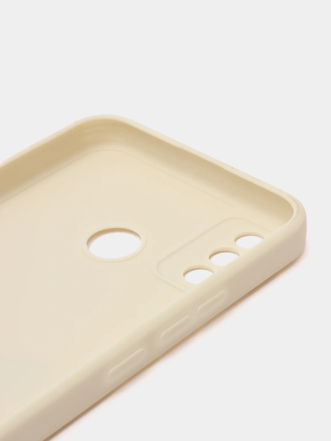 Серебряный чехол силиконовый с принтом и защитой камеры для Tecno Spark 6 Go
