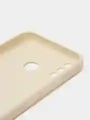 Серебряный чехол силиконовый с принтом и защитой камеры для Tecno Spark 6 Go