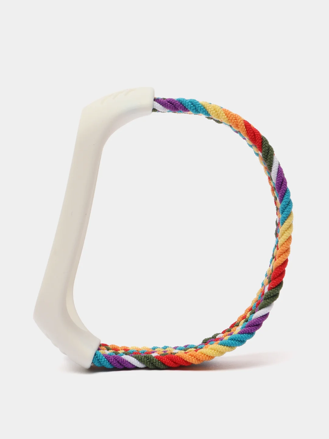 Белый ремешок матерчатый, для Xiaomi Mi Band 3, 4, 5, 6, 7