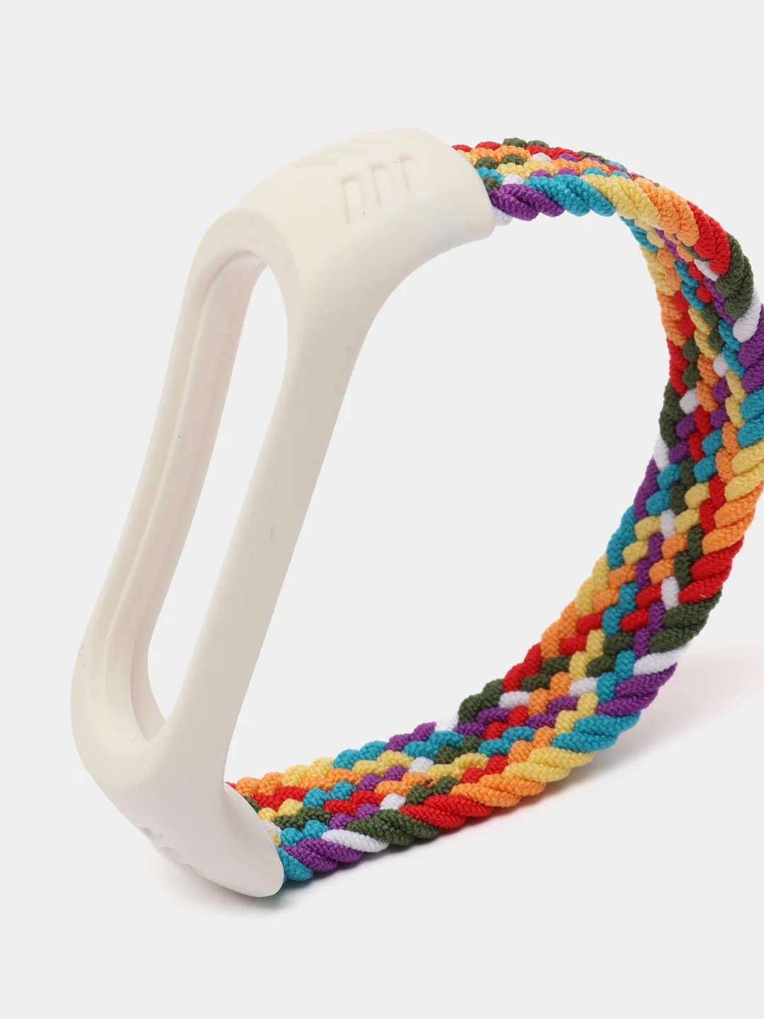 Белый ремешок матерчатый, для Xiaomi Mi Band 3, 4, 5, 6, 7