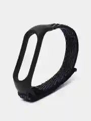 Тёмно-коричневый ремешок нейлоновый на липучке для Xiaomi Mi Band 3, Mi Band 4, Band 5, Band 6, Mi Band 7