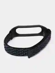 Тёмно-коричневый ремешок нейлоновый на липучке для Xiaomi Mi Band 3, Mi Band 4, Band 5, Band 6, Mi Band 7