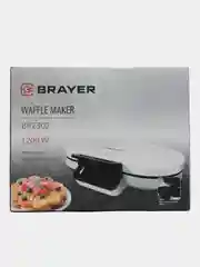 Электрическая вафельница BRAYER BR2302, антипригарное покрытие пластин