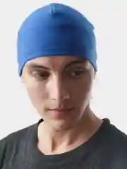 Синий шапка спортивная флисовая