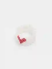 Алый кольцо из бисера "Сердце"