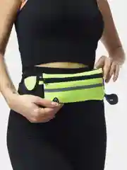 Зеленый сумка на пояс для бега, прогулок