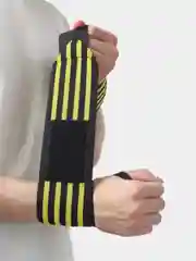 Желтый бинт кистевой для жима, тяги, напульсник, 1 шт