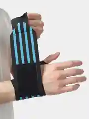 Голубой бинт кистевой для жима, тяги, напульсник, 1 шт