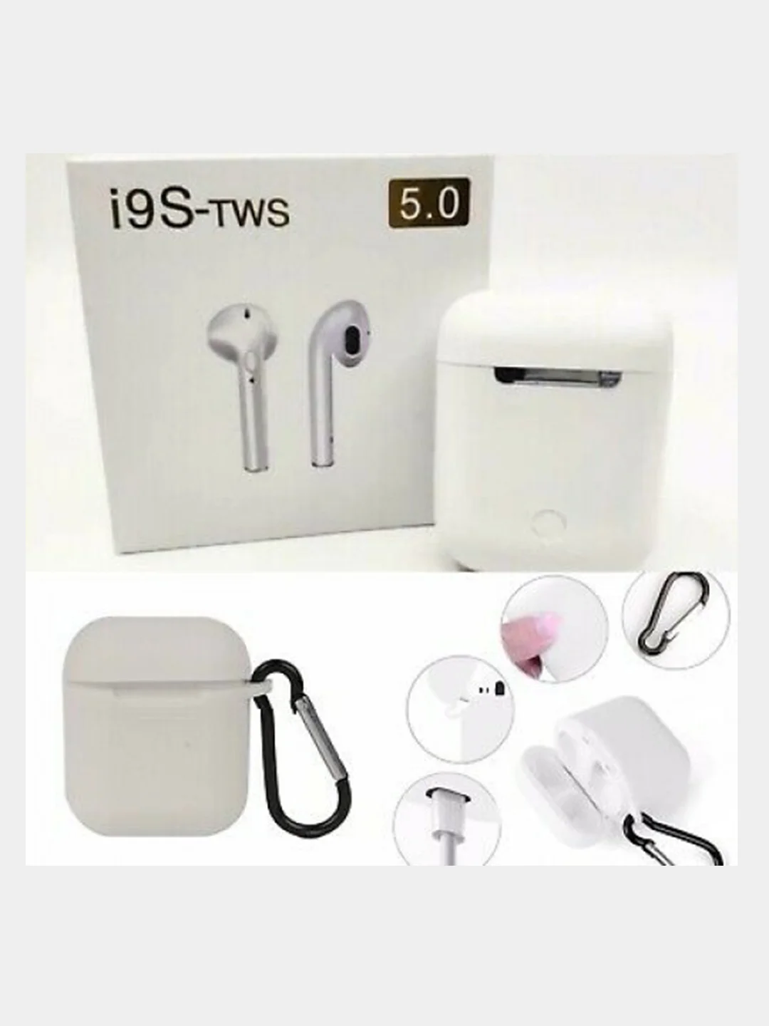 Белый беспроводные наушники i9S-TWS