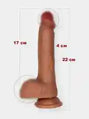 Алый фаллоимитатор реалистичный, силиконовый, 5 видов