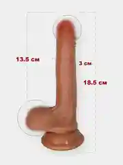 Аметистовый фаллоимитатор реалистичный, силиконовый, 5 видов