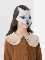 Белый маска карнавальная