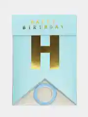Голубой гирлянды на день рождения "Happy Birthday"