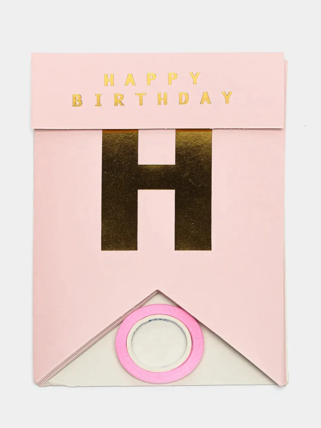 Розовый гирлянды на день рождения "Happy Birthday"